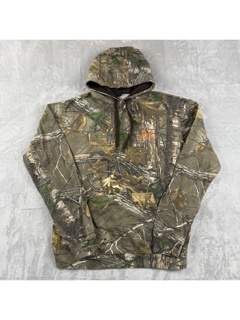 Realtree Camo Hoodie Hunting Camouflage Men’s Large Hunting Woodland Fleece Y2K